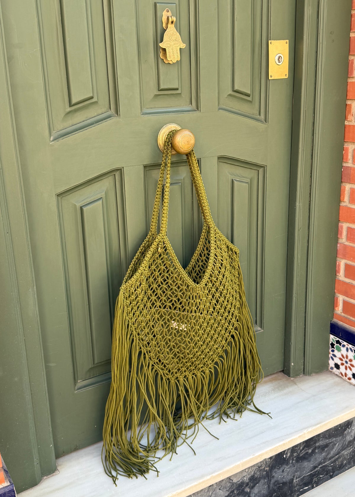 CHAOU Fringe Tote | Kiwi